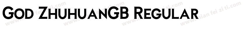 God ZhuhuanGB Regular字体转换